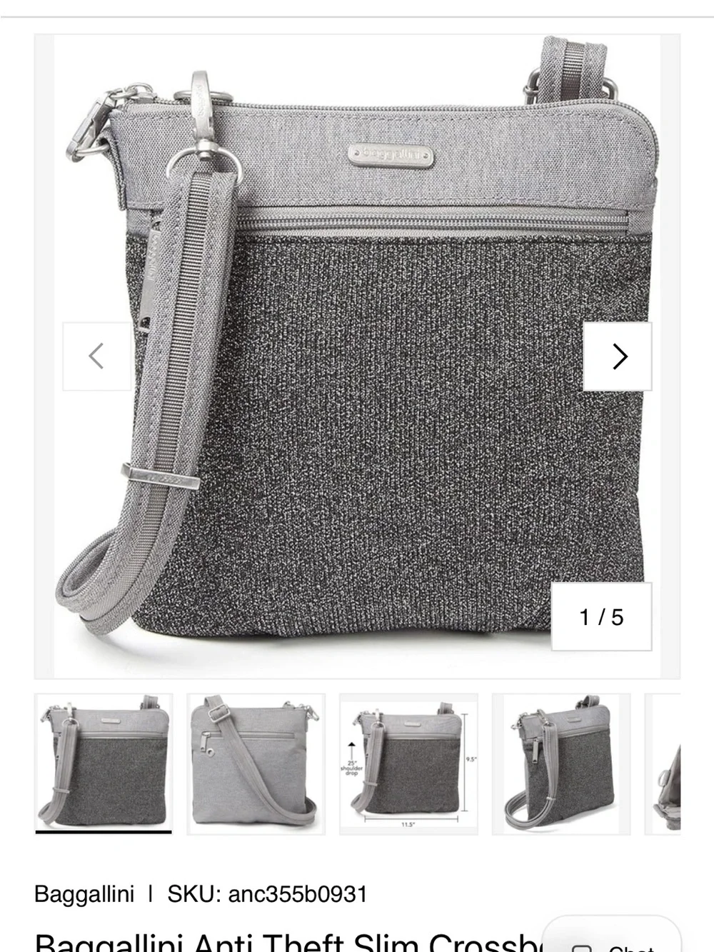Baggallini compact crossbody
